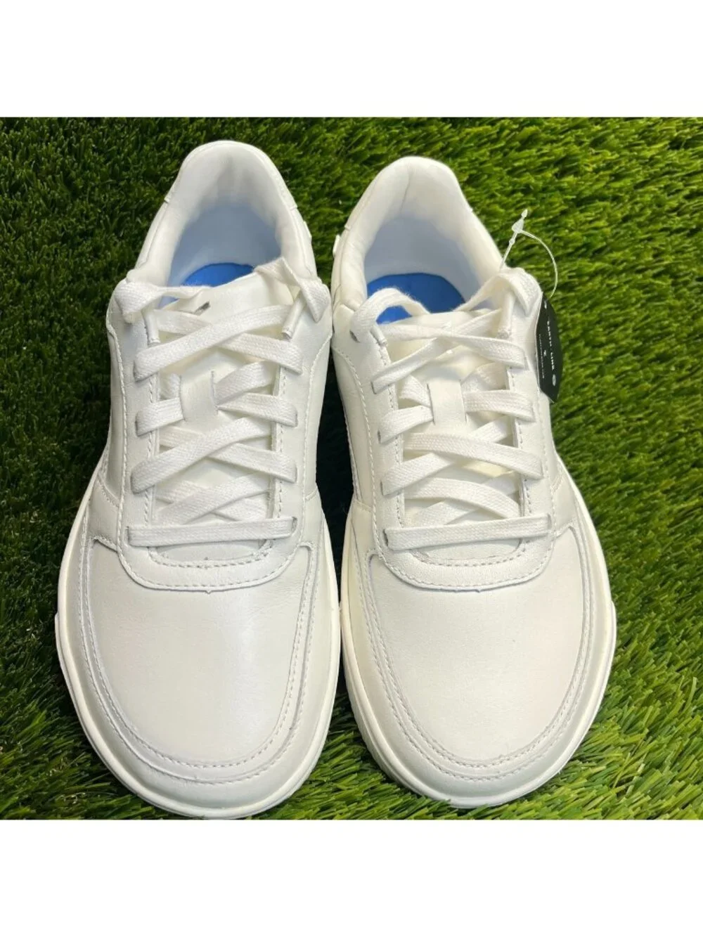 Flux Footwear Adapt Leather Trainer White Womens Size 9 Athletic Shoes Sneakers